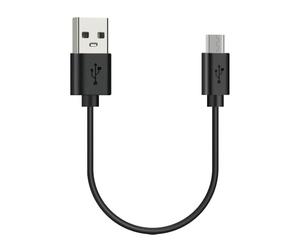 GEEKRIA Cavo di ricarica corto USB per cuffie, compatibile con Beats Solo3.0 Studio3, JBL Live 500BT/50BTNC, Tune 750BTNC, cavo di alimentazione sostitutivo da USB a Micro-USB (1 ft / 30 cm)