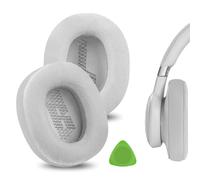 Geekria Comfort Hybrid - Cuscinetti auricolari di ricambio in velluto per cuffie JBL Live 650 BTNC, Lifestyle E65BTNC, Duet NC, Live 660 BTNC, cuscinetti per cuffie, parti di riparazione (grigio)
