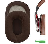 GEEKRIA Comfort Velour Ear Pads per Audio Technica ATH M50, M50X, M50S, M50cwh, M45, M30, M35, M20, M10, ATHSX1, Cuffie PRO5, Auricolari di Ricambio/Ear Cups/Ear Cover (Brown Velvet)