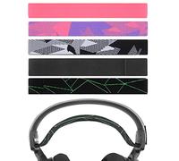 Geekria Confezione da 5 cuscinetti in tessuto flessibile, compatibili con SteelSeries Arctis 7, Arctis 9X, Arctis PRO, fasce di ricambio per cuffie e cuscinetti per cuffie, parti di riparazione