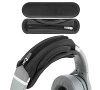 Geekria Copertura corta di ricambio media con gancio e anello + set di cuscinetti in velluto, compatibile con cuffie Skullcandy, Bose, JBL, Sony, facile installazione fai da te (nero)