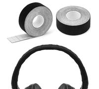 Geekria Copertura per la riparazione della fascia delle cuffie, compatibile con Sony WH-1000XM5, Skullcandy Crusher ANC, Soundcore Life Q20, facile installazione fai da te (nero, 2 pezzi)