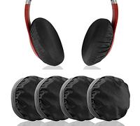 Geekria Copri auricolari in tessuto/tessuto flessibili, estensibili e lavabili, adatti per cuffie intrauricolari/auricolari da 8 a 11 cm, per palestra, allenamento (2 paia)