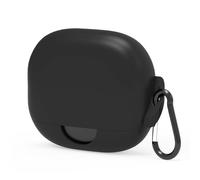 Geekria Cover in silicone compatibile con Soundcore AeroFit Pro di Anker, auricolari true wireless, custodia protettiva con gancio portachiavi, porta di ricarica accessibile (Nero)