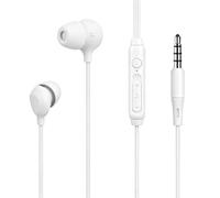 GEEKRIA Cuffie intrauricolari per dormire, 3,5 mm, in morbido silicone, con microfono e controllo del volume, cancellazione del rumore, per dormire, viaggiare e meditare, 1 m
