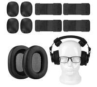Geekria Cuffie Kit Cuscinetti Auricolari per Occhiali, Compatibile con Audio-Technica ATH M50X, M50XBT, M50xBT2 M50, M40X, M30, M20 Cuscinetti Auricolari con Cuscinetti di Scarico della Pressione