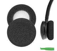 Geekria Cuscinetti auricolari di ricambio in schiuma per cuffie Jabra Pro 9400/9450/9460/9465/9470/920/925/929/930/935, parti di riparazione (nero)