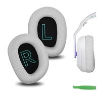 Geekria Cuscinetti auricolari di ricambio in tessuto a rete comfort per cuffie wireless Logitech G522 Lightspeed, parti di riparazione (grigio)
