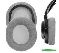Geekria Cuscinetti auricolari di ricambio in tessuto a rete confortevole per cuffie da gioco SteelSeries Arctis Nova Pro Wired/Nova1/Nova3/Nova7, Turtle Beach Airlite Fit con filo, colore: grigio