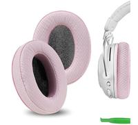Geekria Cuscinetti auricolari di ricambio in tessuto a rete extra spesso, per cuffie da gioco Logitech GPro/GProX/GProX2/GProX League of Legends Edition, parti di riparazione (rosa)