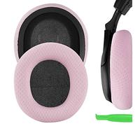 Geekria Cuscinetti auricolari di ricambio in tessuto a rete per Beach Stealth 400, 500X, 700X, 420X, Ear Force XO SEVEN, XP500, PX5, PX4, X42, auricolari (rosa)