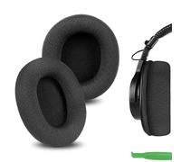 Geekria Cuscinetti auricolari di ricambio in tessuto a rete per cuffie Sony MDR-7506, MDR-V6, MDR-CD900ST, colore nero