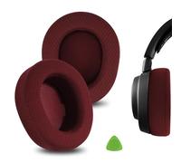 Geekria Cuscinetti auricolari di ricambio in tessuto a rete per cuffie wireless SteelSeries Arctis Nova Pro, parti di riparazione (rosso)