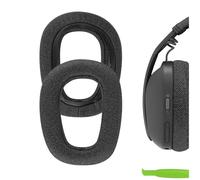 Geekria Cuscinetti auricolari di ricambio in tessuto mesh confortevole per Logitech Zone Vibe 100/125, cuffie wireless G435 Lightspeed, cuscinetti per le orecchie, parti di riparazione (Nero)