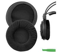 Geekria Cuscinetti auricolari di ricambio in velluto per cuffie ATH-AD1000x/AD2000x/AD900x/AD700x/AD500x, A500/A500x/A700/A900x/A950lp, colore nero