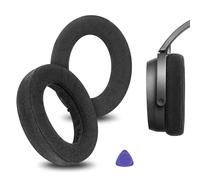 Geekria Cuscinetti auricolari di ricambio in velluto per cuffie Sennheiser HD490 Pro, HD490ProPlus, colore nero