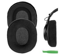 Geekria Cuscinetti auricolari di ricambio in velluto per cuffie Sony MDR-7506/V6/V7, WH-CH700N/710N/720N, HyperX Cloud Alpha/Alpha S/II/Flight/Stinger/Mix (nero)