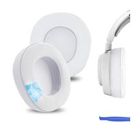 Geekria Cuscinetti auricolari di ricambio per cuffie SteelSeries Arctis Nova Pro Wired/Nova1/1P/1X/Nova3/3P/3X/Nova4/4P/Nova5/5P/5X/Nova7/7P/7X, colore: bianco/grigio