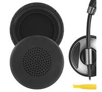 Geekria Cuscinetti auricolari di ricambio per Plantronics Blackwire C510, C520, C710, C720, imbottiture per le orecchie, parti di riparazione (Nero)