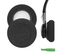 Geekria Cuscinetti di ricambio in schiuma per cuffie Jabra Biz 620/1100/1500/1900/2400/2400II/GN2000/UC, Voice 550/750, parti di riparazione (nero)