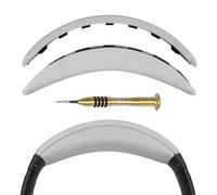 Geekria Cuscinetto per archetto compatibile con Bose QuietComfort 35 ii Gaming, QC35 II/ QC35/ QC45/ QC SE, ricambio per riparazione fascia (Grigio chiaro)