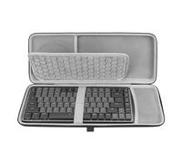 GEEKRIA Custodia combo per tastiera e mouse, compatibile con Logitech MX Mechanical Mini, Keychron K3 Version 2, LOFREE Flow84, MelGeek O2, Flow Lite 84, borsa da viaggio rigida (grigio scuro)
