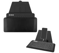 Geekria Custodia Compatta per Tastiera, in Vera Pelle Vegana da Viaggio con Supporto per Telefono e Tablet, Custodia Tastiera 互換性 con Magic Keyboard, Logitech K380/Pebble Keys 2 K380s (Grigio
