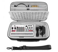 GEEKRIA Custodia da trasporto per interfaccia audio, compatibile con batteria Korg Volca/Volca Keys/Volca Beats/Volca FM2/Volca Sample 2/Volca Bass, custodia rigida da viaggio in EVA (grigio scuro)