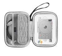GEEKRIA Custodia da trasporto per interfaccia audio, compatibile con Teenage Engineering TP-7, custodia da viaggio portatile rigida EVA (grigio scuro)