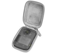 GEEKRIA Custodia da trasporto per Osmo 360, custodia compatta portatile compatibile con DJI Osmo 360, custodia da viaggio con cinturino da polso, accessori per action camera (grigio chiaro)