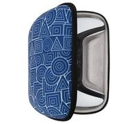 GEEKRIA Custodia da viaggio compatibile con controller wireless Sony PlayStation 5 Dual Sense, custodia rigida per il trasporto, custodia protettiva con tasca interna in rete, Blu