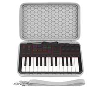 GEEKRIA Custodia da viaggio per interfaccia audio, compatibile con Akai Professional MPK Mini IV, custodia rigida da viaggio in EVA (grigio chiaro)