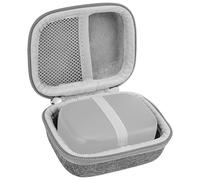 GEEKRIA Custodia da viaggio per microfono per creatori, compatibile con Hollyland Lark A1, Rode Wireless Micro, Boya mini, Maono Wave T1 Mini, custodia da viaggio rigida per microfono (grigio chiaro)