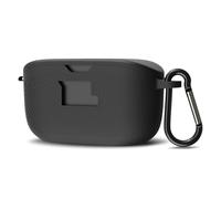 Geekria Custodia in silicone compatibile con auricolari JBL Vibe Buds True Wireless, custodia protettiva per auricolari con gancio portachiavi, porta di ricarica accessibile, LED frontale visibile