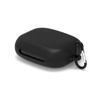 Geekria Custodia in silicone compatibile con auricolari Soundcore by Anker AeroFit 2 True Wireless, custodia protettiva per auricolari con gancio portachiavi, porta di ricarica accessibile (nero)