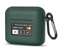 GEEKRIA Custodia in Silicone Compatibile con Gli Auricolari JBL Tour PRO 2 True Wireless, Custodia Protettiva per Auricolari con Gancio Portachiavi, Porta di Ricarica accessibile (Verde)