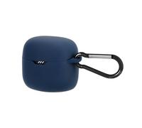 GEEKRIA Custodia in silicone compatibile con JBL Tune 230NC True Wireless Earbuds, custodia protettiva per auricolari con gancio portachiavi, porta di ricarica accessibile, supporto ricarica (Nero)