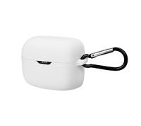 Geekria Custodia in Silicone Compatibilecon JBL TUNE BUDS True Wireless Auricolari,Custodia Protettiva per Auricolari con Gancio Portachiavi,Porta di Ricarica Accessibile,LED Frontale Visibile(Bianco)