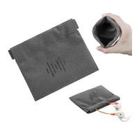 Geekria, custodia morbida elastica in poliuretano per auricolari, borsa per il trasporto delle cuffie, custodia universale per cuffie, portamonete, borsa da viaggio portatile Gary (Grigio/1pcs)