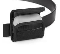 Geekria Custodia per auricolari con passante per cintura, compatibile con auricolari wireless Skullcandy Push Active True Wireless, copertura con clip per tracolla (nero)