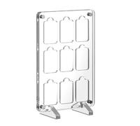 GEEKRIA Custodia per Carte di Gioco Compatibile con Nintendo Switch 9 NS NX Slot per Cartucce Supporto Protettivo Antiurto Vetrina Scatola di Immagazzinaggio del Gioco in Acrilico Trasparente