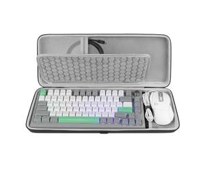 Geekria Custodia per combinazione tastiera e mouse 75% 2 in 1, per AULA F75 Pro/S75 PRO, Keychron K2 Version 2/Q1 HE, ASUS ROG Azoth 75%, Redragon K673 PRO, 84 tasti, guscio rigido da viaggio