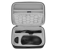 Geekria Custodia per il trasporto del mouse, compatibile con Razer DeathAdder V4 Pro, custodia protettiva rigida da viaggio EVA (grigio scuro)
