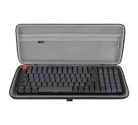 Geekria Custodia per tastiera, compatibile con Keychron K4 / K4 HE, RK Royal KLUDGE RK96 / RK100, custodia rigida da viaggio per tastiera meccanica da gioco a 100 tasti (grigio scuro)