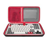 GEEKRIA Custodia per tastiera da gaming meccanica Tenkeyless TKL, borsa da viaggio rigida, compatibile con 8Bitdo Retro Mechanical Keyboard Dual Super Programmable Keys (grigio scuro)