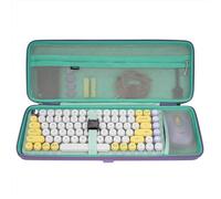 GEEKRIA Custodia per tastiera e mouse, borsa da viaggio rigida per tastiera gaming ultra sottile compatta da 84 tasti, compatibile con Logitech POP Keys/POP ICON Combo (Daydream Mint)