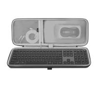Geekria Custodia per tastiera e mouse, custodia rigida da viaggio sostitutiva per kit wireless Logitech MK955 / K950 Signature Slim (tastiera e mouse) (grigio scuro)