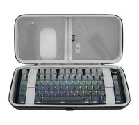 GEEKRIA custodia per tastiera gaming 75% 84 tasti, borsa rigida da trasporto, compatibile con Keychron K2 / K2 HE, Logitech POP Keys/MX Mechanical Mini, Aula F75 Pro / F75 75% (spazio extra)