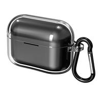 Geekria Custodia protettiva in TPU compatibile con auricolari Sony LinkBuds S True Wireless, custodia protettiva per il trasporto con gancio portachiavi, porta di ricarica accessibile (trasparente)