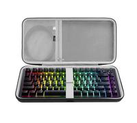 Geekria Custodia rigida 75% per tastiera, compatibile con Razer BlackWidow V4 75%, YUNZII B75 PRO, Keychron Q1 HE/Q1 Ultra, AULA S75 PRO; Borsa da viaggio per tastiera 84 tasti (Slim)